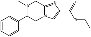 Imidazo[1,2-a]pyrazine-2-carboxylic acid, 5,6,7,8-tetrahydro-7-methyl-6-phenyl-, ethyl ester 구조식 이미지