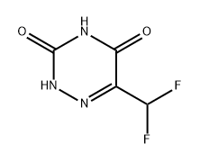 1,2,4-Triazine-3,5(2H,4H)-dione, 6-(difluoromethyl)- 구조식 이미지
