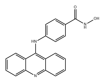 Benzamide, 4-(9-acridinylamino)-N-hydroxy- Structure