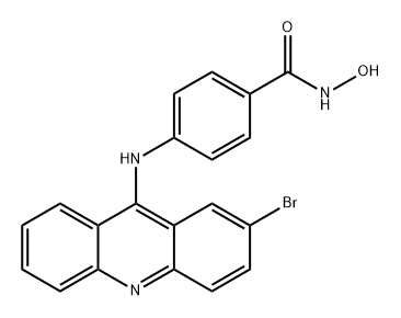 Benzamide, 4-[(2-bromo-9-acridinyl)amino]-N-hydroxy- Structure