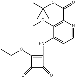 tert-butyl 4-((2-ethoxy-3,4-dioxocyclobut-1 -en-1 -yl)amino)-3-methoxypicolinate Structure