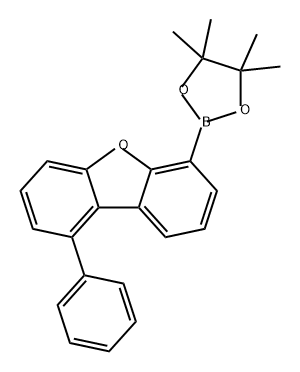 Dibenzofuran, 1-phenyl-6-(4,4,5,5-tetramethyl-1,3,2-dioxaborolan-2-yl)- Structure