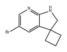 Spiro[cyclobutane-1,3'-[3H]pyrrolo[2,3-b]pyridine], 5'-bromo-1',2'-dihydro- Structure