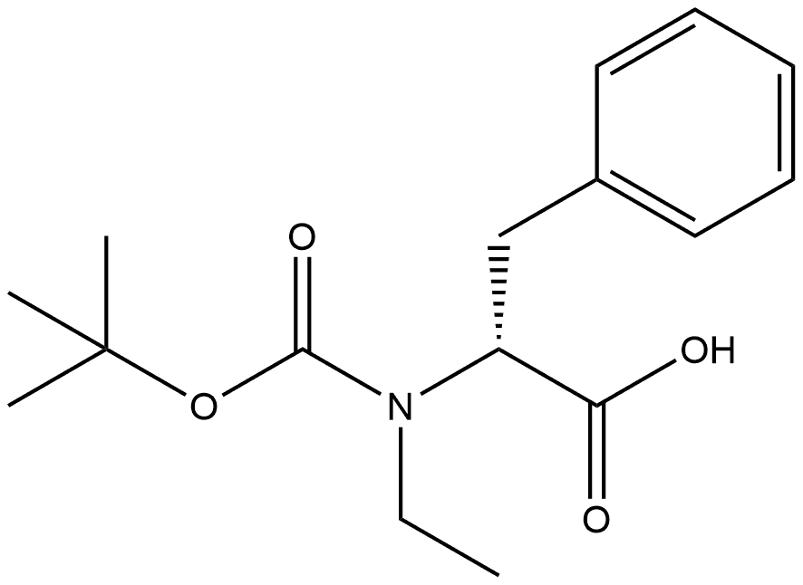 Boc-N-Ethyl-D-phenylalanine Structure