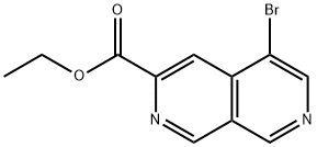 2,7-Naphthyridine-3-carboxylic acid, 5-bromo-, ethyl ester Structure