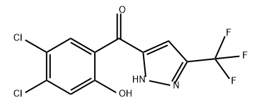 Methanone, (4,5-dichloro-2-hydroxyphenyl)[3-(trifluoromethyl)-1H-pyrazol-5-yl]- Structure