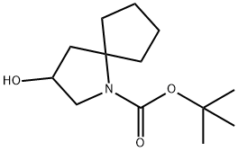 tert-butyl 3-hydroxy-1-azaspiro[4.4]nonane-1-carboxylate Structure