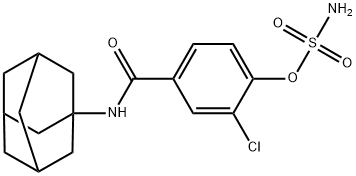 Sulfamic acid, 2-chloro-4-[(tricyclo[3.3.1.13,7]dec-1-ylamino)carbonyl]phenyl ester Structure