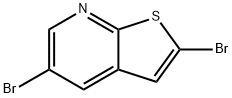 Thieno[2,3-b]pyridine, 2,5-dibromo- 구조식 이미지