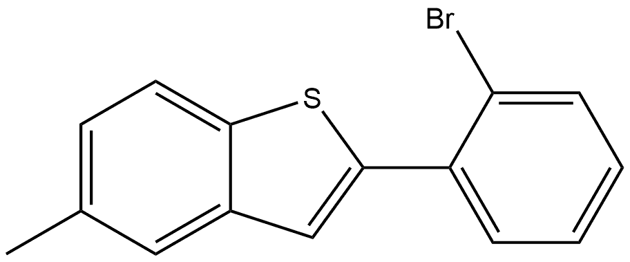 2-(2-Bromophenyl)-5-methylbenzo[b]thiophene Structure