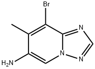 8-Bromo-7-methyl-[1,2,4]triazolo[1,5-a]pyridin-6-amine Structure