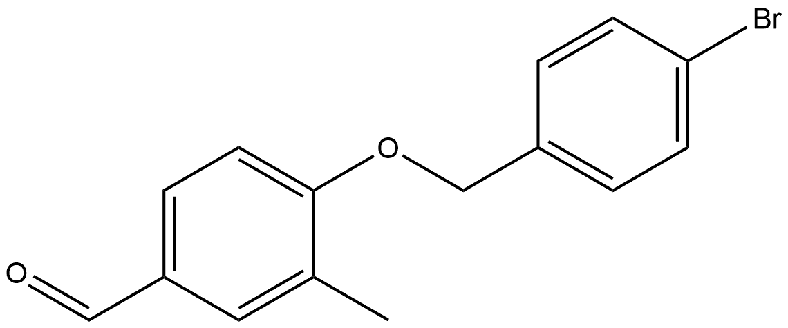 4-[(4-Bromophenyl)methoxy]-3-methylbenzaldehyde Structure