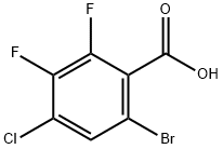 6-Bromo-4-chloro-2,3-difluorobenzoic acid Structure