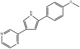 2-(5-(4-methoxyphenyl)-1H-pyrrol-3-yl)pyrazine Structure