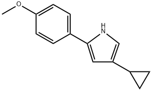 4-cyclopropyl-2-(4-methoxyphenyl)-1H-pyrrole Structure