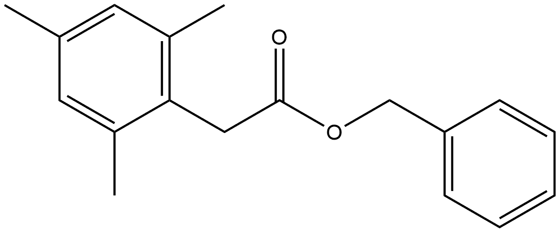 Phenylmethyl 2,4,6-trimethylbenzeneacetate Structure