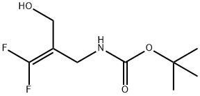 Carbamic acid, N-[3,3-difluoro-2-(hydroxymethyl)-2-propen-1-yl]-, 1,1-dimethylethyl ester Structure