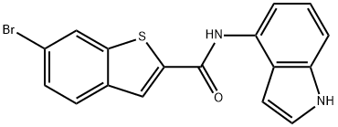 6-bromo-N-(1H-indol-4-yl)-1-benzothiophene-2-car boxamide Structure