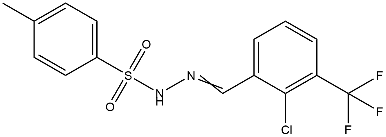 4-Methylbenzenesulfonic acid 2-[[2-chloro-3-(trifluoromethyl)phenyl]methylene... Structure