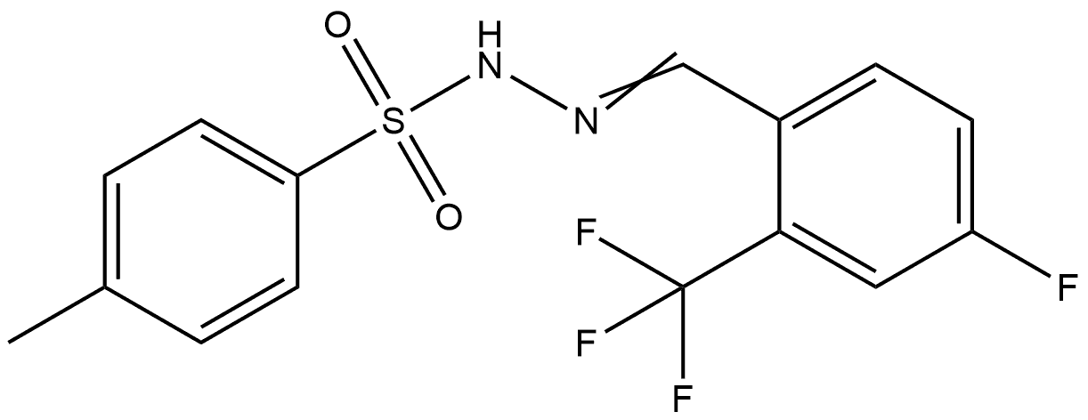 4-Methylbenzenesulfonic acid 2-[[4-fluoro-2-(trifluoromethyl)phenyl]methylene... Structure