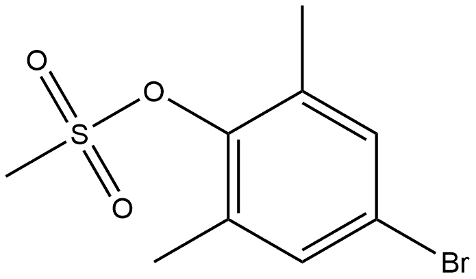 Phenol, 4-bromo-2,6-dimethyl-, 1-methanesulfonate Structure