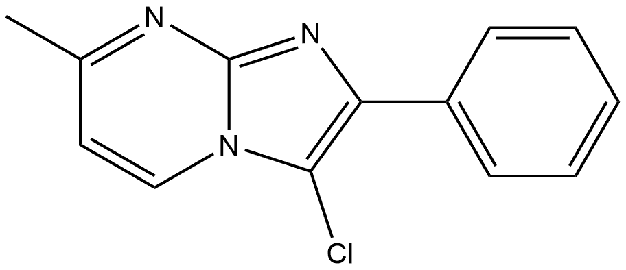 3-chloro-7-methyl-2-phenylimidazo[1,2-a]pyrimidine Structure