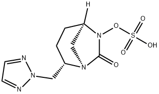 Sulfuric acid, mono[(1R,2S,5R)-7-oxo-2-(2H-1,2,3-triazol-2-ylmethyl)-1,6-diazabicyclo[3.2.1]oct-6-yl] ester Structure