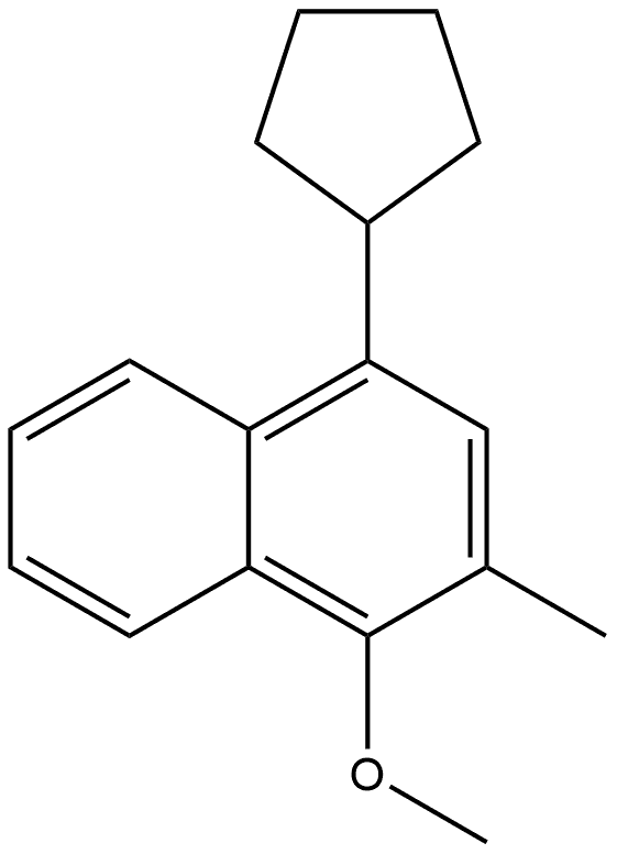 4-Cyclopentyl-1-methoxy-2-methylnaphthalene Structure