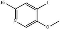 Pyridine, 2-bromo-4-iodo-5-methoxy- Structure