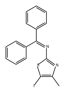 2-Thiazolamine, N-(diphenylmethylene)-5-iodo-4-methyl- Structure