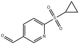 6-(Cyclopropylsulfonyl)-3-pyridinecarboxaldehyde Structure