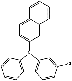 9H-Carbazole, 2-chloro-9-(2-naphthalenyl)- Structure