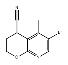 2H-Pyrano[2,3-b]pyridine-4-carbonitrile, 6-bromo-3,4-dihydro-5-methyl- Structure