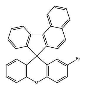 Spiro[7H-benzo[c]fluorene-7,9'-[9H]xanthene], 2'-bromo- Structure