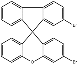 Spiro[9H-fluorene-9,9'-[9H]xanthene], 2,3'-dibromo- Structure