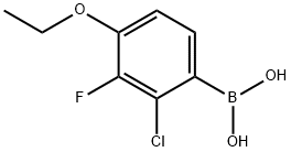 (2-Chloro-4-ethoxy-3-fluorophenyl)boronic acid 구조식 이미지