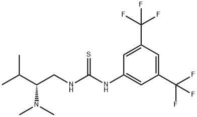 (R)-1-(3,5-Bis(trifluoromethyl)phenyl)-3-(2-(dimethylamino)-3-methylbutyl)thiourea Structure