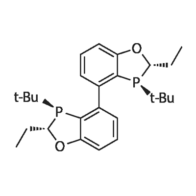 4,?4'-?Bi-?1,?3-?benzoxaphosphole, 3,?3'-?bis(1,?1-?dimethylethyl)?-?2,?2'-?diethyl-?2,?2',?3,?3'-?tetrahydro-?, (2R,?2'R,?3R,?3'R)?-?rel- 구조식 이미지