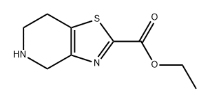 Thiazolo[4,5-c]pyridine-2-carboxylic acid, 4,5,6,7-tetrahydro-, ethyl ester Structure