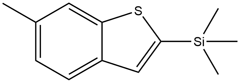 6-Methyl-2-(trimethylsilyl)benzo[b]thiophene Structure