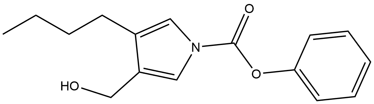 Phenyl 3-butyl-4-(hydroxymethyl)-1H-pyrrole-1-carboxylate Structure