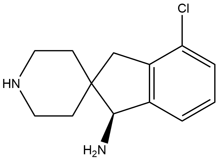 (S)-4-chloro-1,3-dihydrospiro[indene-2,4'-piperidin]-1-amine Structure