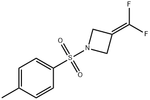 Azetidine, 3-(difluoromethylene)-1-[(4-methylphenyl)sulfonyl]- Structure