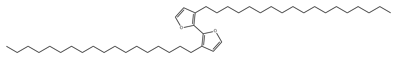 2,2'-Bifuran, 3,3'-dioctadecyl- Structure