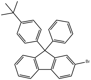 9H-Fluorene, 2-bromo-9-[4-(1,1-dimethylethyl)phenyl]-9-phenyl- Structure