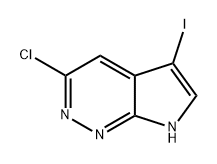 7H-Pyrrolo[2,3-c]pyridazine, 3-chloro-5-iodo- Structure