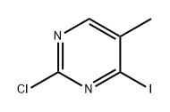 Pyrimidine, 2-chloro-4-iodo-5-methyl- Structure