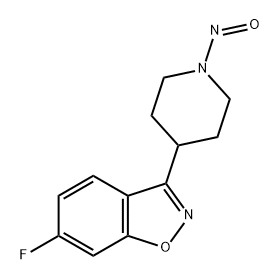 1,2-Benzisoxazole, 6-fluoro-3-(1-nitroso-4-piperidinyl)- Structure