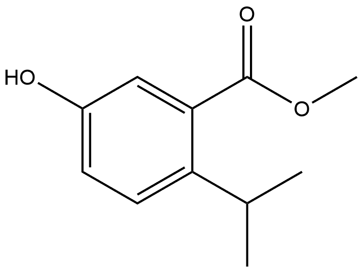 Methyl 5-hydroxy-2-(1-methylethyl)benzoate Structure