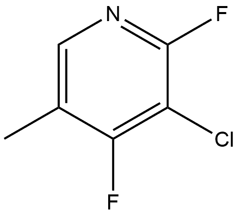 3-Chloro-2,4-difluoro-5-methylpyridine Structure